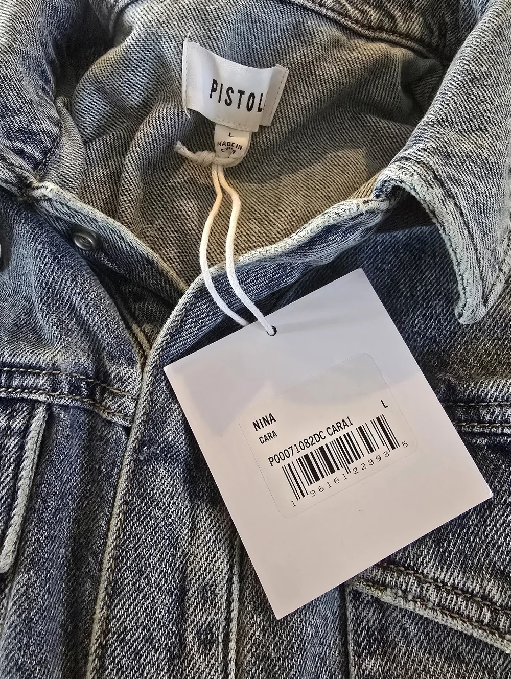 Pistola Nina Long Sleeve Denim Shirtdress Jean Dress - Picture 3 of 6